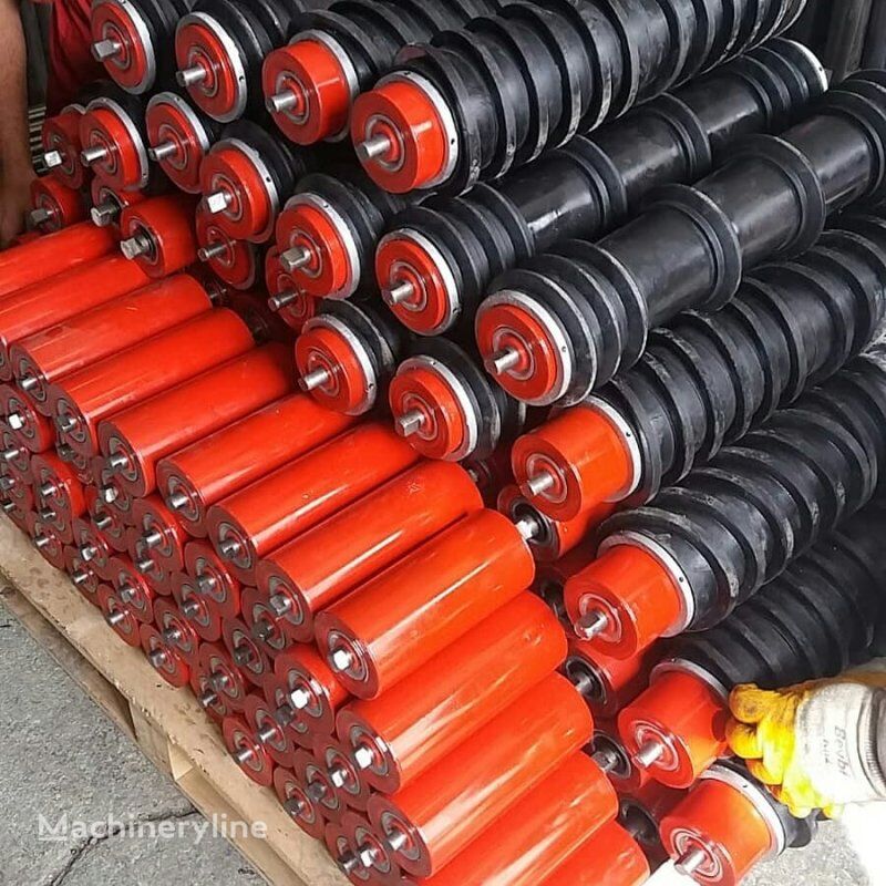 أجزاء تشغيلية أخرى Impact Rubber-Coated and Disc Conveyor Roller لـ سير ناقل