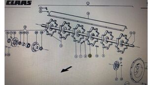 другие рабочие элементы Dno Odrzutnika 000 для зерноуборочного комбайна Claas Mega 370/340