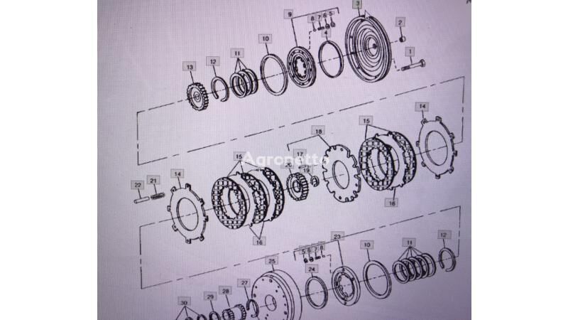 Bęben otras piezas de funcionamiento para John Deere 4555/4755/4955  tractor de ruedas - Agronetto