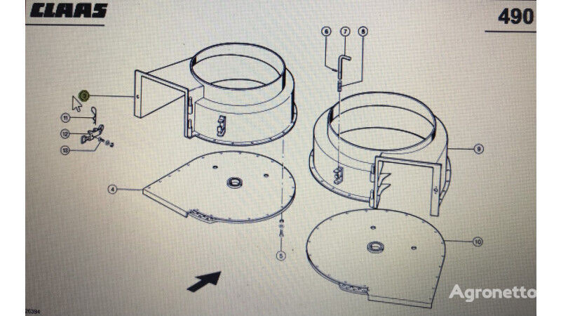 obudowa Claas do kombajnu do zboża Claas Lexion 580