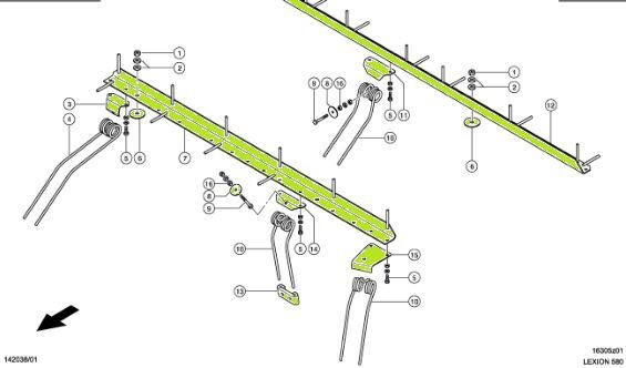 Wspomaganie Rozładunku ziarna  Claas Lexion 580/600 для зерноуборочного комбайна Claas Lexion