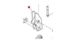Fendt Vario 1038 1042 1046 1050 GEN 3 pyörätraktori Zatrzask Tylnego Tuz Prawy Lewy Fendt Vario 1038 1042 1046 1050 GEN 3 Takaoikea Vasen Salpa