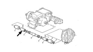 TULEJKA PÓŁOSI SIECZKARNIA John Deere за силажокомбайн John Deere 7500 SER 6X50