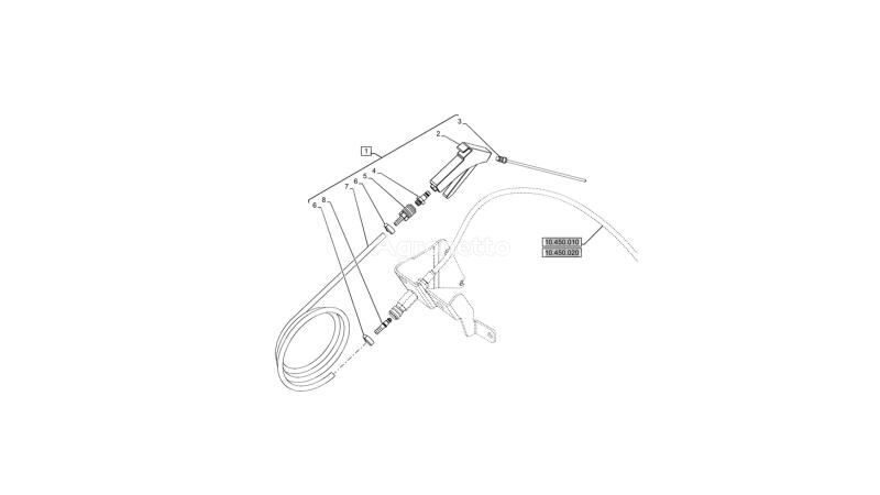 Pistolet natryskowy New Holland 84045084 для трактора колесного New Holland T6070