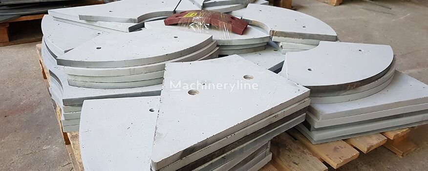 Mixer Body Wear Plates Side Wall Wearings  PMV pour centrale à béton