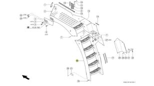 podest other spare body part for Claas Jaguar 970 grain harvester