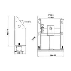 Spare Wheel Carrier Trailer - Stepne Taşıyıcı Halatlı Treyler Akyüzler 1160006 per semirimorchio Akyüzler