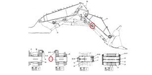 PIN Hitachi 8036662 لـ حفارة Hitachi EX3500 EX3600-5