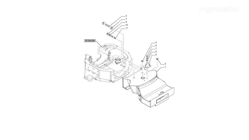 Wspornik obciążników New Holland T6090 T6070 Wspornik obciążników 84232748 84232748 para trator de rodas New Holland T6090 T6070