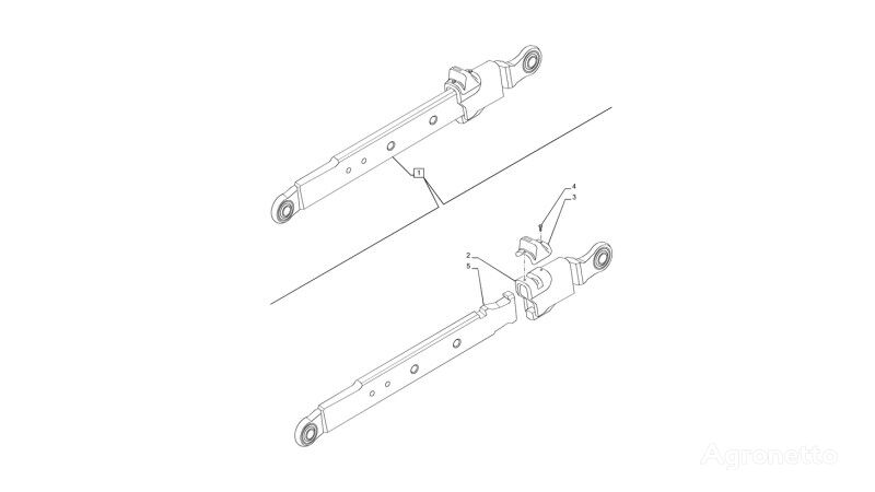 Zesp konc ciegla 47137111 otra pieza del sistema de suspensión para Claas T6090 tractor de ruedas