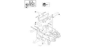 Wspornik  84380306 other suspension spare part for New Holland T6010  wheel tractor