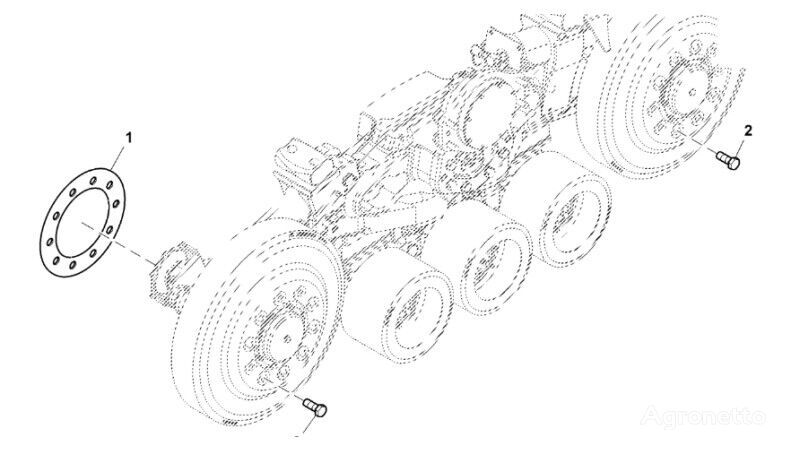 John Deere 9470RX telatraktori Zestaw podkładek reg.  R565342 jousitus - muu varaosa