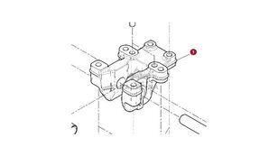 muu vedrustuse varuosa Dolne Cięgno Nośnik G53087120607 t&uuml;&uuml;bi jaoks ratastraktori Fendt Vario 1038 1042 1046 1050