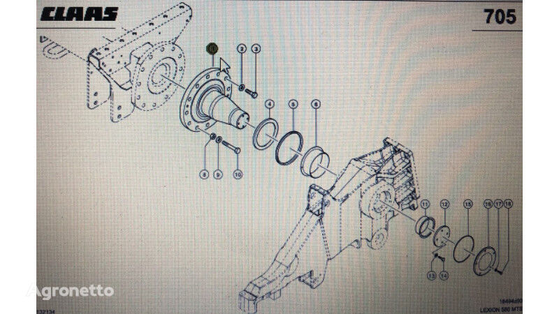 Nośnik gąsienicy 0007645930 برای کمباین Claas Lexion 580 570 560-540