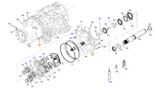 휠 트랙터 Fendt 828 S4 Vario용 wał osi tylnej  971mm 835150152451