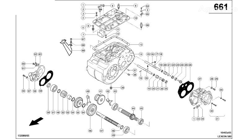 OBUDOWA KOŁNIERZA   Claas 0007697611 pour moissonneuse-batteuse Claas Lexion 580