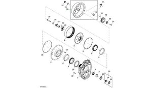 nośnik satelit  John Deere RE343622 pour tracteur à roues John Deere 8245R 8270R 8295R 8320R 8335R 8345R 8370R 8400R