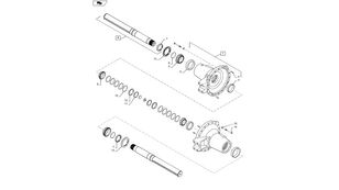 Element nośny osi  New Holland T6090 Element nośny osi 87331804 87331804 pentru tractor cu roţi New Holland T6090