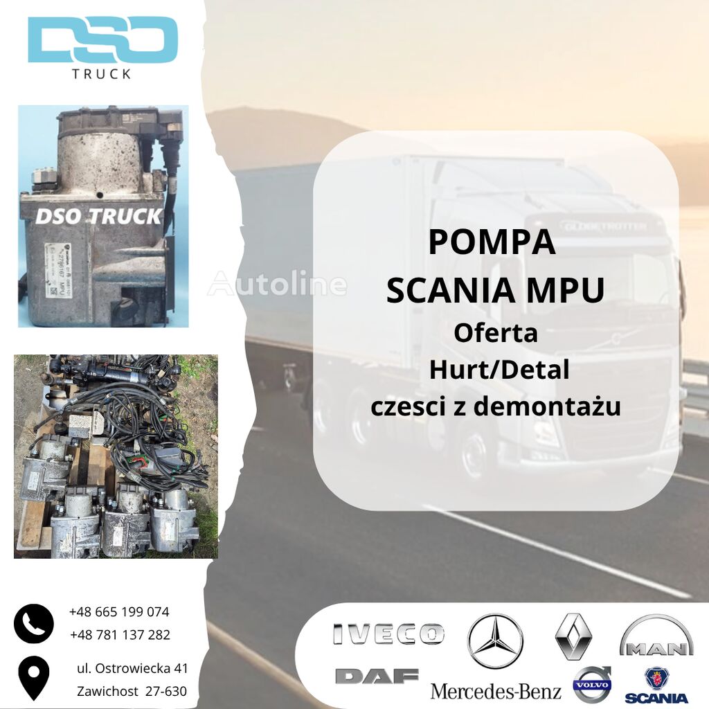 Scania Pompa Osi Skretnej MPU 2786167 Scania 2786167 2420897 573068 for Scania 2786167 2420897 573068 truck - Autoline
