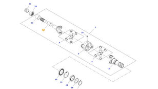 element centralny przegub other transmission spare part for Fendt 828 S4 Vario wheel tractor