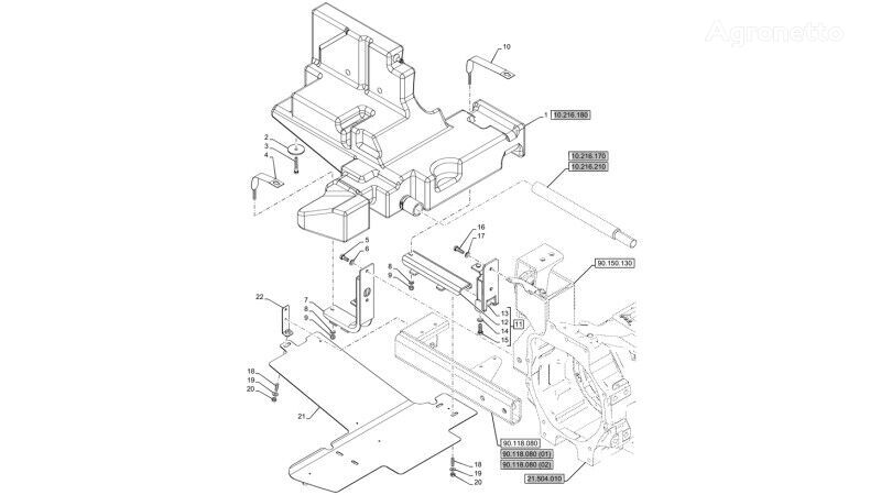 Płyta 47951486 other transmission spare part for New Holland T6070 wheel tractor