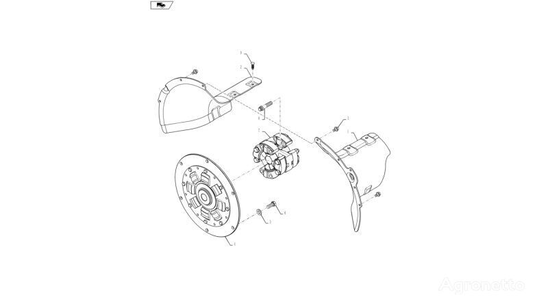 Wałek 84170773 otra pieza de transmisión para New Holland T6090 T6070 tractor de ruedas