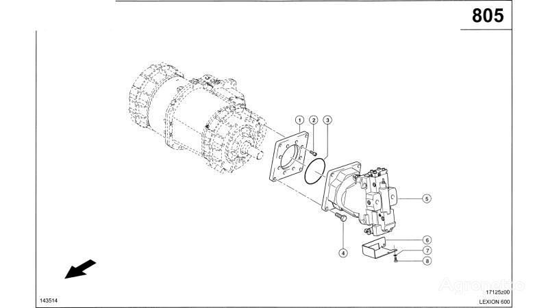 MAGNES   0007719710 other transmission spare part for Claas Lexion 600 grain harvester