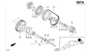 TULEJKA 0006603780 otra pieza de transmisión para Claas Lexion 600 cosechadora de cereales