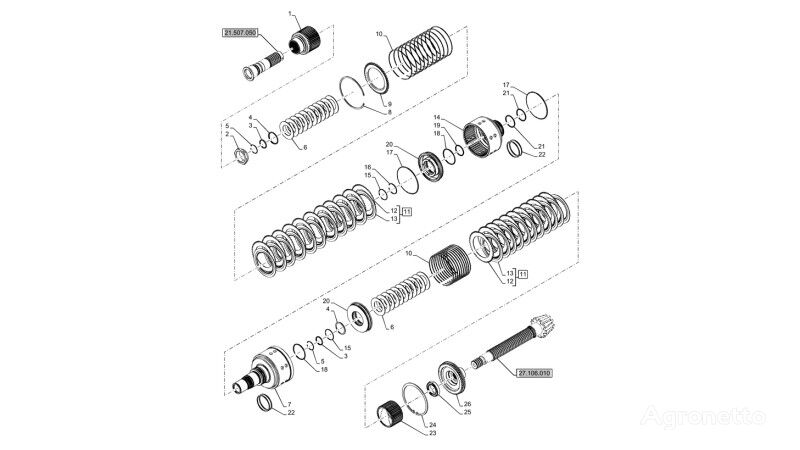 Obudowa sprzęgła other transmission spare part for New Holland T6070  wheel tractor