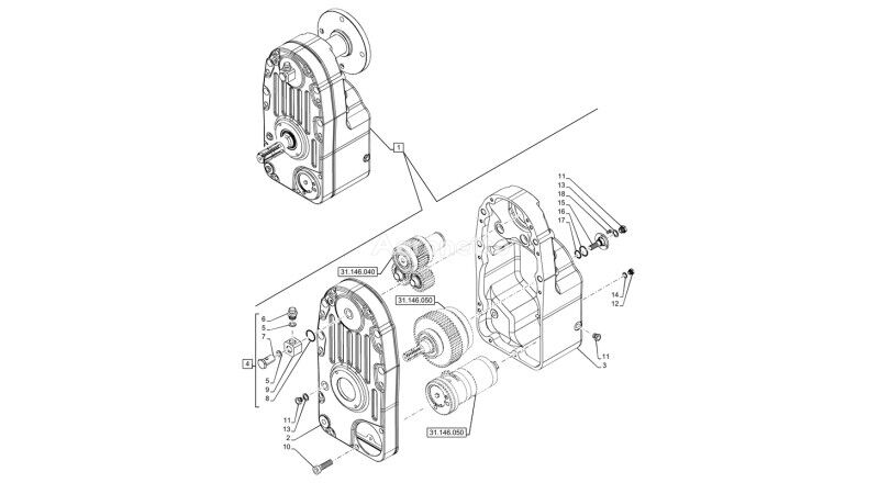 другая запчасть трансмиссии Obudowa 47489189 для трактора колесного New Holland T6070