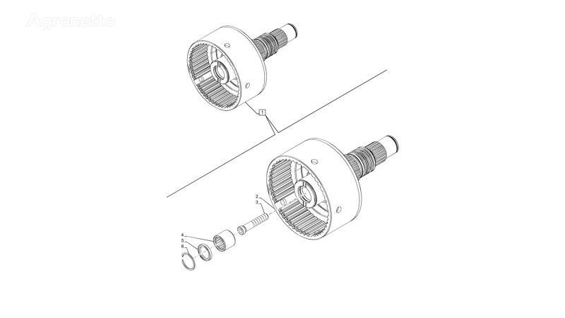 Wałek 87585033 other transmission spare part for New Holland T6070  wheel tractor