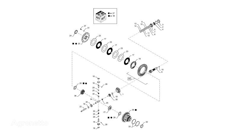 Pokrywa  84327399 other transmission spare part for New Holland T6090 T6070  wheel tractor