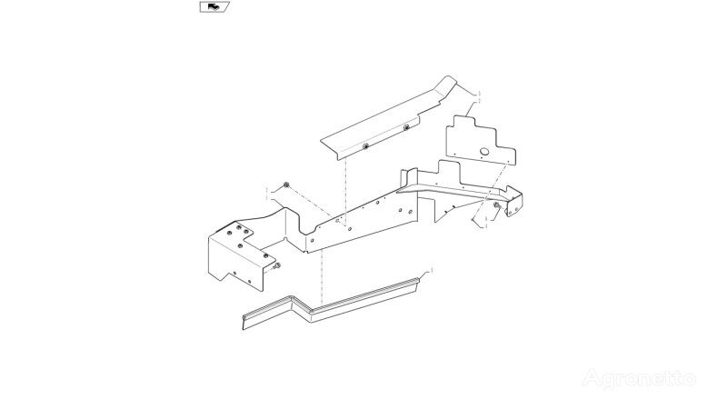 Wspornik  47610037 other transmission spare part for New Holland T6090  wheel tractor