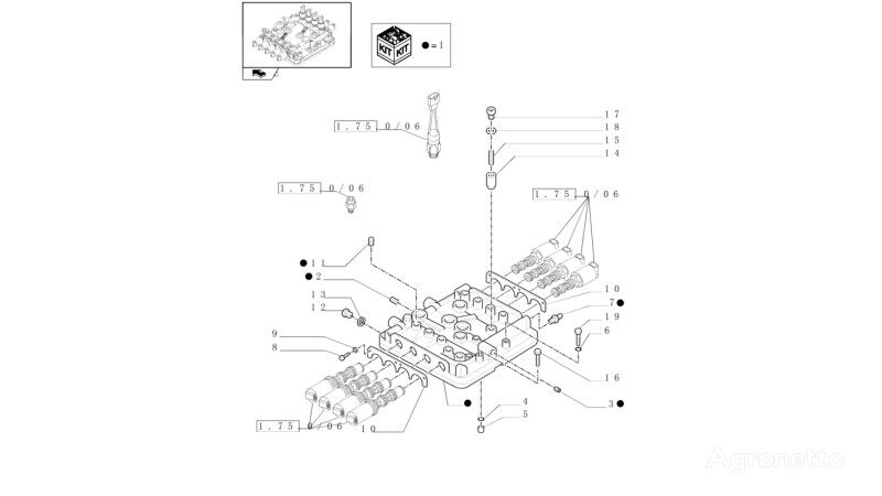 Pokrywa 87316740 annen overføring reservedel for New Holland T6010  hjul traktor