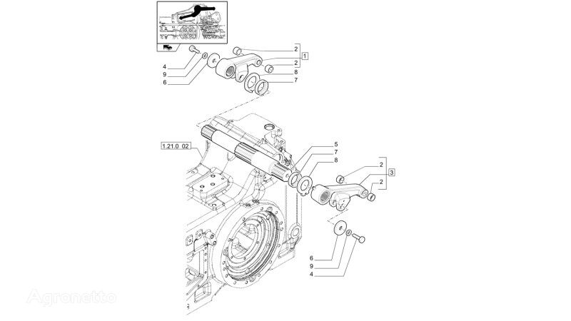 другая запчасть трансмиссии Ramię podnośnika для трактора колесного New Holland T6010 T6070