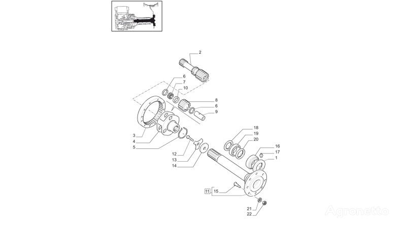 Koło zębate koronowe 69t 5191492 other transmission spare part for New Holland T6010 T6070 wheel tractor