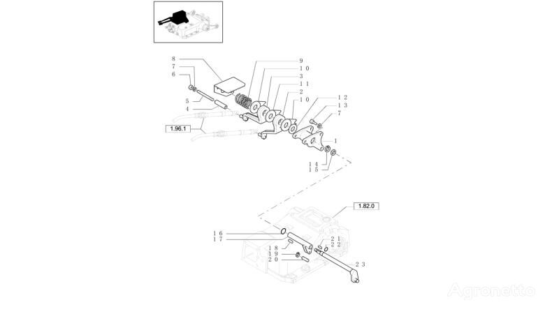 другая запчасть трансмиссии Wspornik 5129377 для трактора колесного New Holland T6010 T6090 T6070