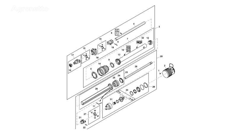 Osłona POM  DC217849 otra pieza de transmisión para John Deere 960 cosechadora de cereales