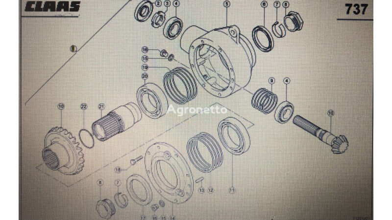 Claas용 기타 변속기 예비 부품 przekładnia słupacza