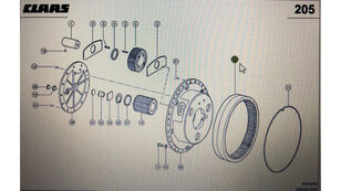 Wieniec zębaty 00 otra pieza de transmisión para Claas  Xerion 3300 3800 tractor de ruedas