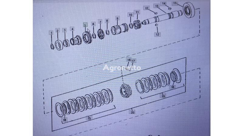 Другая запчасть трансмиссии sprzęgło wielowypustowe R57947 для трактора колесного John Deere 4555/4755/4955 - Agronetto