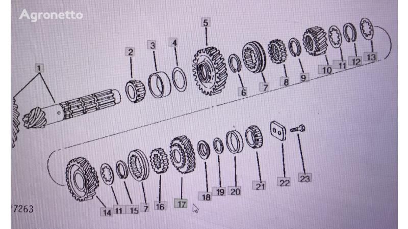 altă piesă de schimb a transmisiei tryb R57768 pentru tractor cu roţi John Deere 4555/4755/4955