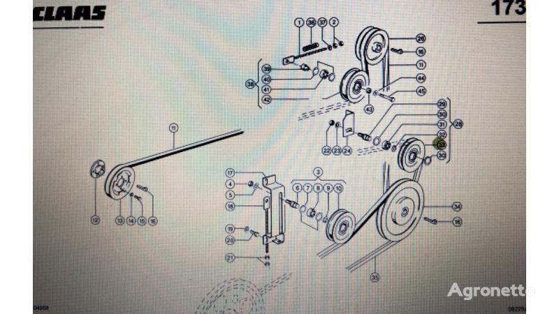 other transmission spare part for Claas Rolka napinacza Mega 370-340 Nr katalogowy 000 746 543 0