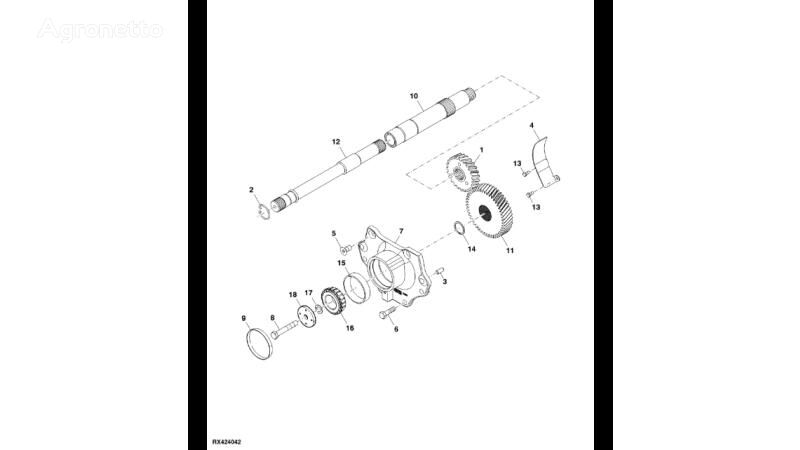 outra peça sobressalente da transmissão para John Deere 8345R