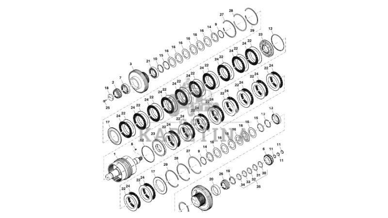 John Deere 9470RX için RE579467 diğer şanzıman yedek parçası - Agriline