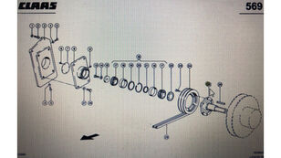 Wałek kołnierza 0006674831 na obilného kombajna Claas Lexion 580 670 770-760 630-620 780-760 430-415 600