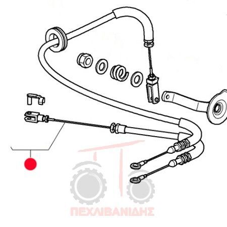 Ntiza Gkaziou 3425-3435-3445-3455 AGCO 0.013.3215.3/1 na kolesového traktora Massey Ferguson