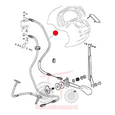 Ntίza cheirhόnkazou AGCO 0.012.2503.3/2 pro kolového traktoru Massey Ferguson