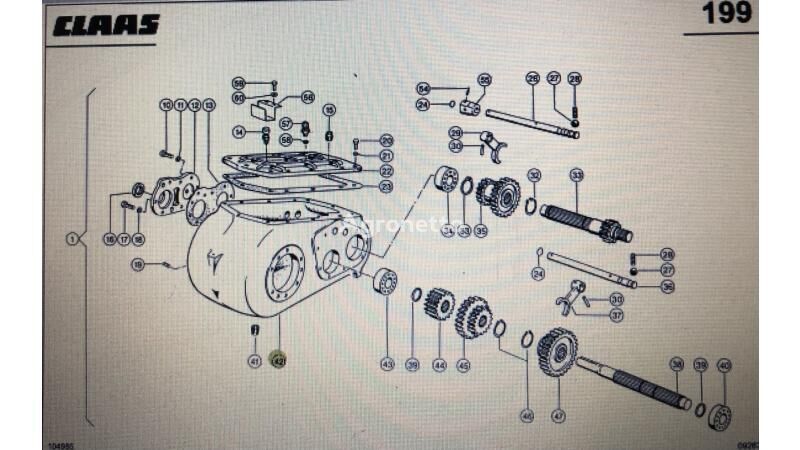 Obudowa przekładni Claas 000 till Claas Mega 370-340 skördetröska