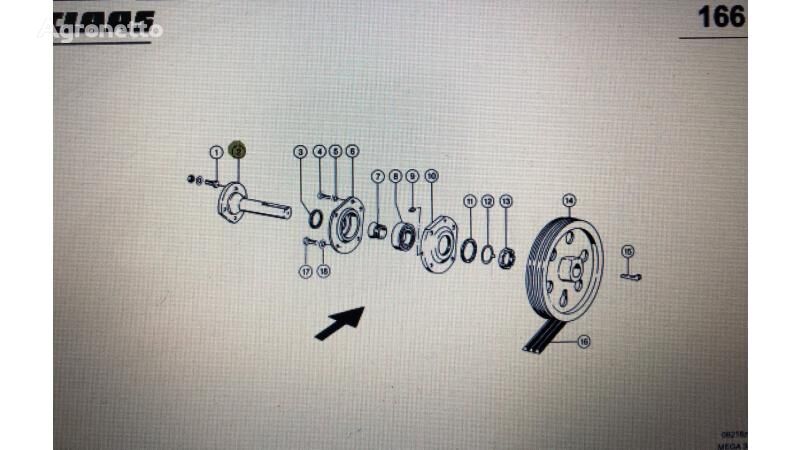 Wałek kołnierza  Claas for Claas Mega 370-340  grain harvester